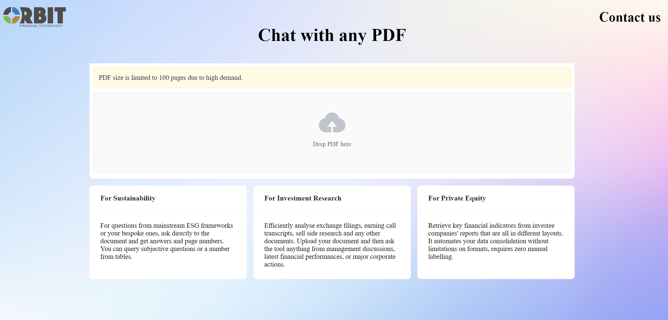 Chat Pdf File Size Limit